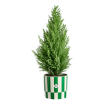 xmas blocks & stripes 15cm mistletoe green
